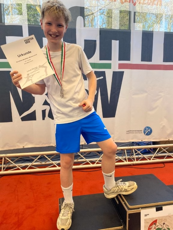 Linus Königs Landes-Vizemeister 1 der.fechtverein 318 LEM Dueren 22.03.26